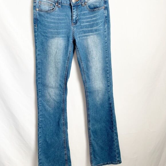Wax Jeans Boot Cut Stretch Medium Wash Sz 5 - Picture 2 of 7